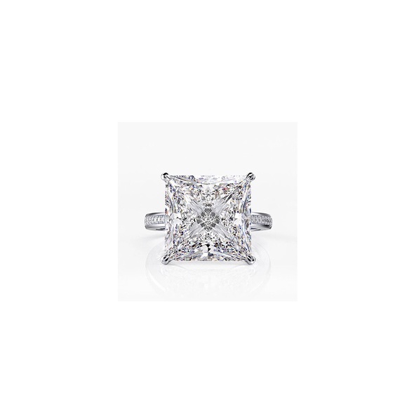 9.52ct Princess Cut Ring - Picture 9 of 17